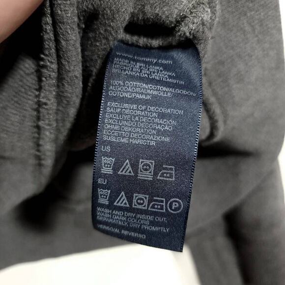 Tommy Hilfiger Sweater 1/4 Zip Long Sleeve Gray Blue Collar Mens Knit Size Xxl - Picture 7 of 8